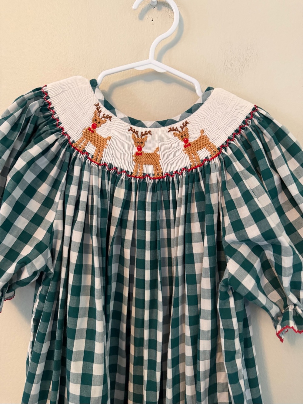 Southern Smocked Company Smocked Reindeer Dress - Picture 2 of 4